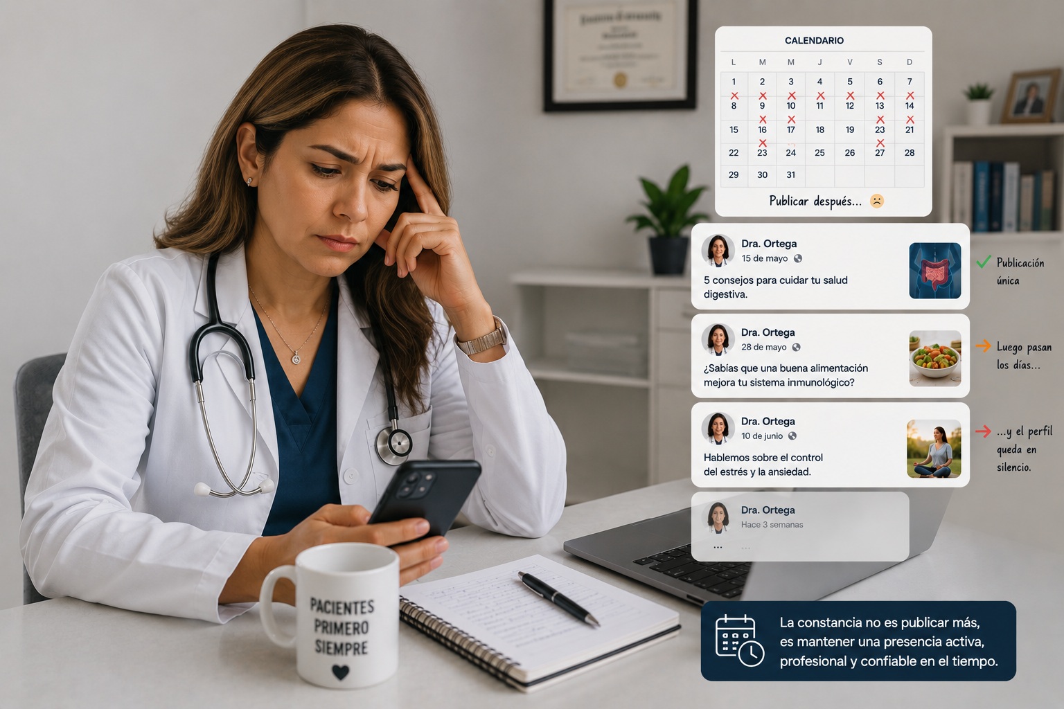 Atención médica profesional y constante